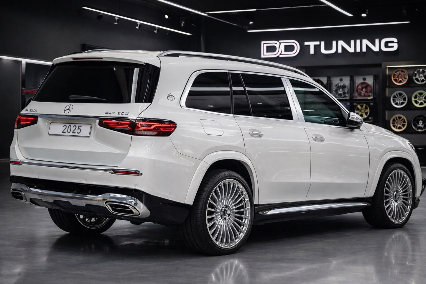 Rear bumper with diffuser Maybach GLS600 (2025-Design) for Mercedes GLS X167 2019- - image 1