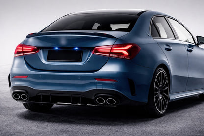 Rear diffuser with exhaust tips (Design A45 SD) for Mercedes A-сlass W177 2018- - image 1