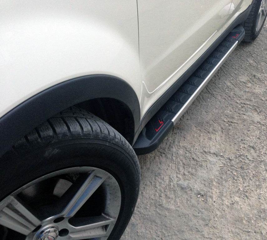 Side area RedLine V1 (2 pcs., Aluminum) for SsangYong Korando 2010-2019 - Reelken Auto