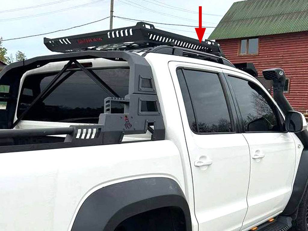 Roof rails Skyport Black for Volkswagen Amarok 2010-2022 - Reelken Auto
