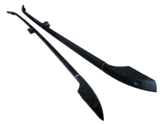Black Roof Rails (2 pcs, Aluminum) for Mitsubishi Grandis 2003-2011 - image 1