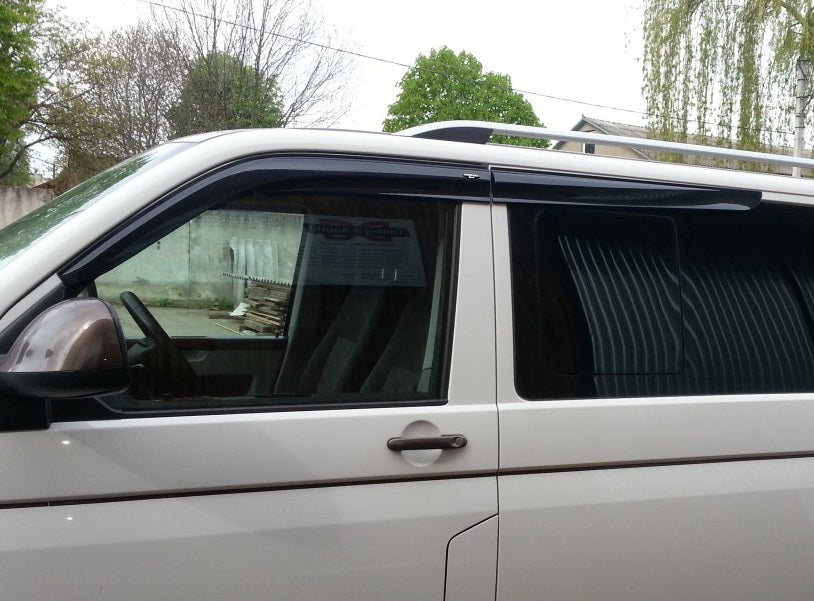 Window Deflectors (4 pcs, Sunplex Sport) for Volkswagen T5 Multivan 2003–2010 - image 1