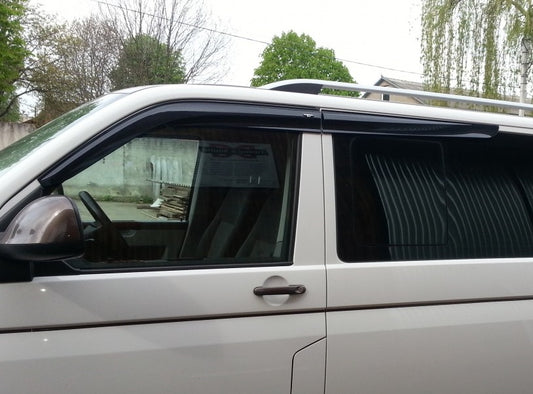 Window Deflectors (4 pcs, Sunplex Sport) for Volkswagen T5 Multivan 2003–2010 - image 1