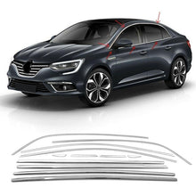 Full Window Trim (Sedan, 12 pcs, Stainless Steel) for Renault Megane IV 2016-2025 - image 1