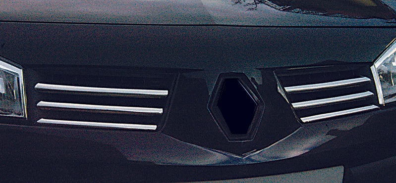 Chrome Grille Covers (Model 2004-2006, 6 pcs, Stainless Steel) for Renault Megane II 2004-2009 - image 4