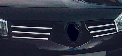 Chrome Grille Covers (Model 2004-2006, 6 pcs, Stainless Steel) for Renault Megane II 2004-2009 - image 4