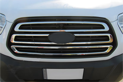 Chrome Grille Surround Trim (2014-2018, 2 pcs, Stainless Steel) for Ford Transit 2014- - image 4