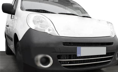 Front bumper pads (2 pieces, stainless steel) for Renault Kangoo 2008-2020 - Reelken Auto