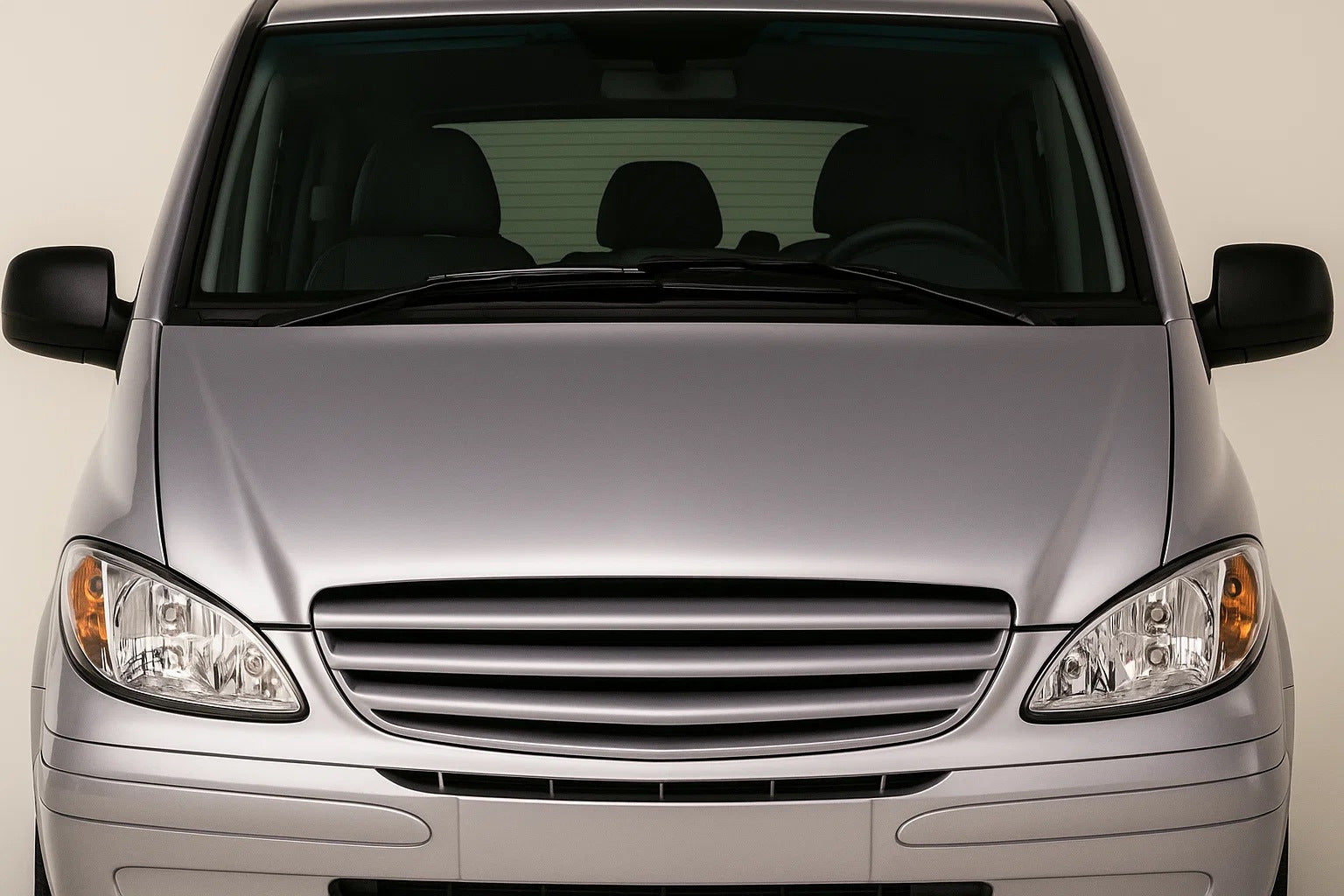 Front Grille V2 (2004-2010, primed for painting) for Mercedes Vito W639 2004-2014 - image 1