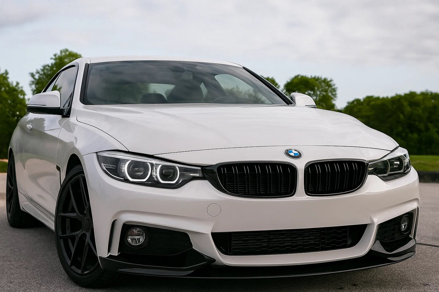 Kidneys M-Look (Gloss Black) for BMW 4 Series F32/F33/F36 2012-2020 - image 1