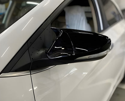 Mirror covers with turn signal cutout BMW-style (2 pcs) for Hyundai Elantra (MD/UD) 2011-2015 - image 3