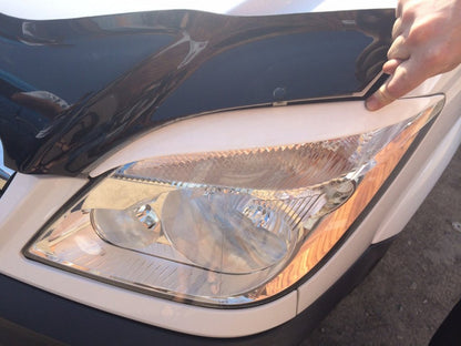 Headlight Eyelids Straight (black, ABS, 2006-2013) for Mercedes Sprinter W906 2006-2018 - image 5