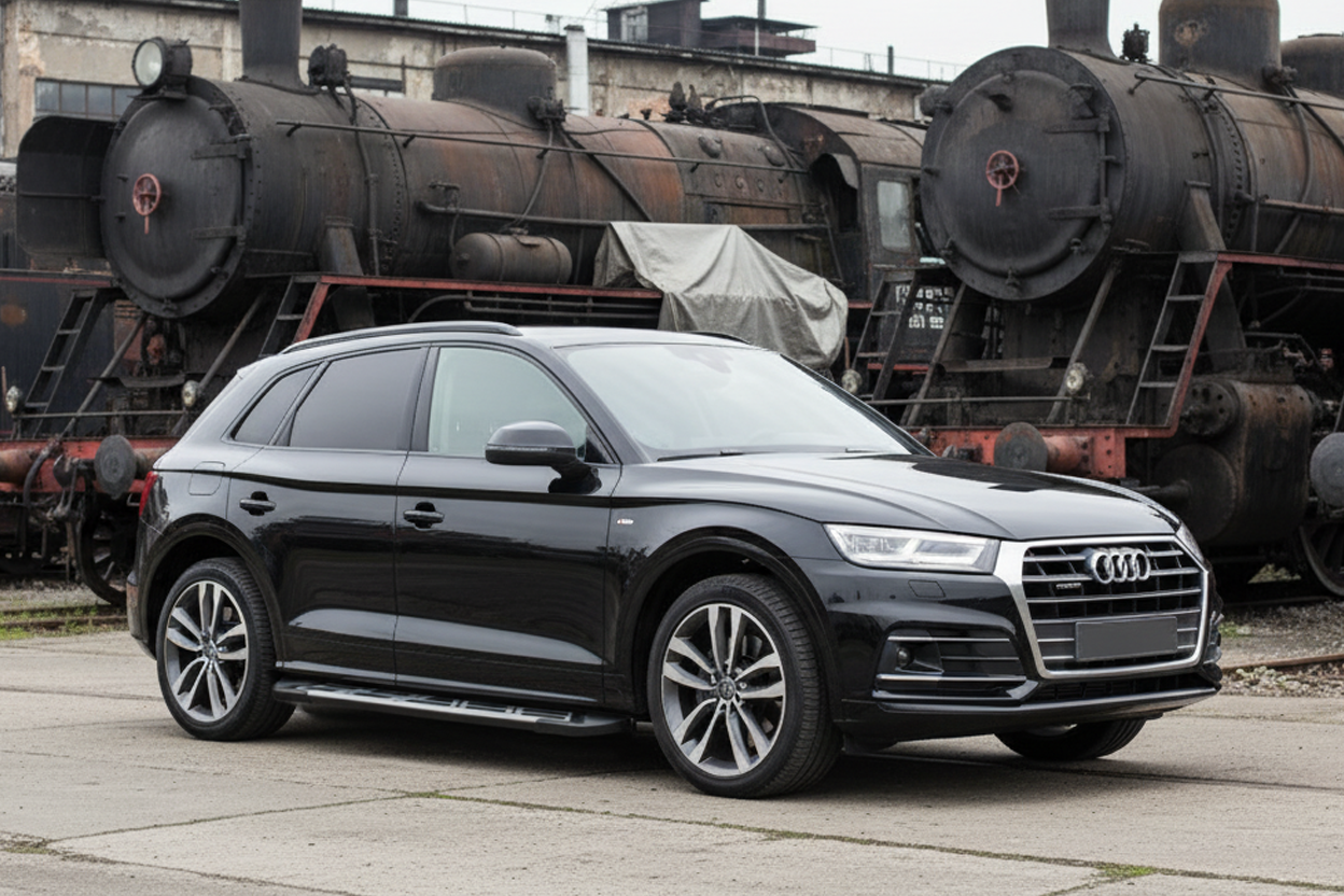 Side Steps Sunrise (2 pcs, Aluminum) for Audi Q5 2017-2025 - image 1