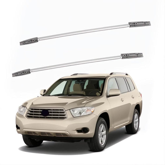 Roof rails original design Gray (2 pcs) for Toyota Highlander 2008-2013 - Reelken Auto