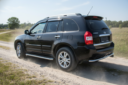 Side Steps Maydos V1 (2 pcs, Aluminum & Stainless Steel) for Chery Tiggo 3 2005- - image 1