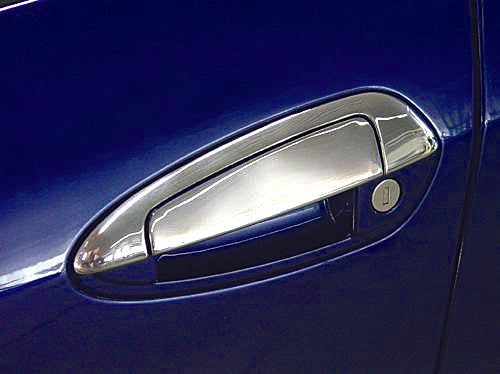 Covers for door handles to the upper part (4 Door., Stainless steel) for Fiat Punto Grande/EVO 2006-2018 - image 1