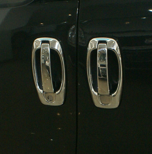 Chrome on the handles and around (stainless steel, 8 pieces) for Fiat Fiorino/Qubo - image 2