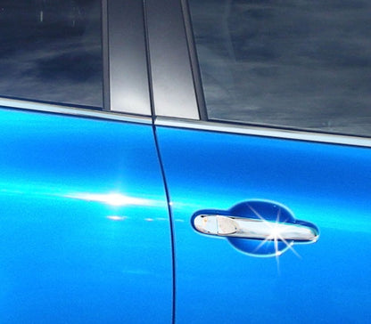Chrome Door Handle Covers (4 pcs, Stainless Steel) for Nissan Micra K13 2011-2016 - image 1