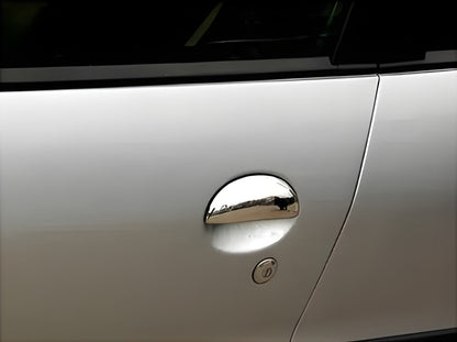 Chrome Door Handle Covers (4 pcs, Stainless Steel) for Toyota Aygo 2007-2014 - image 2