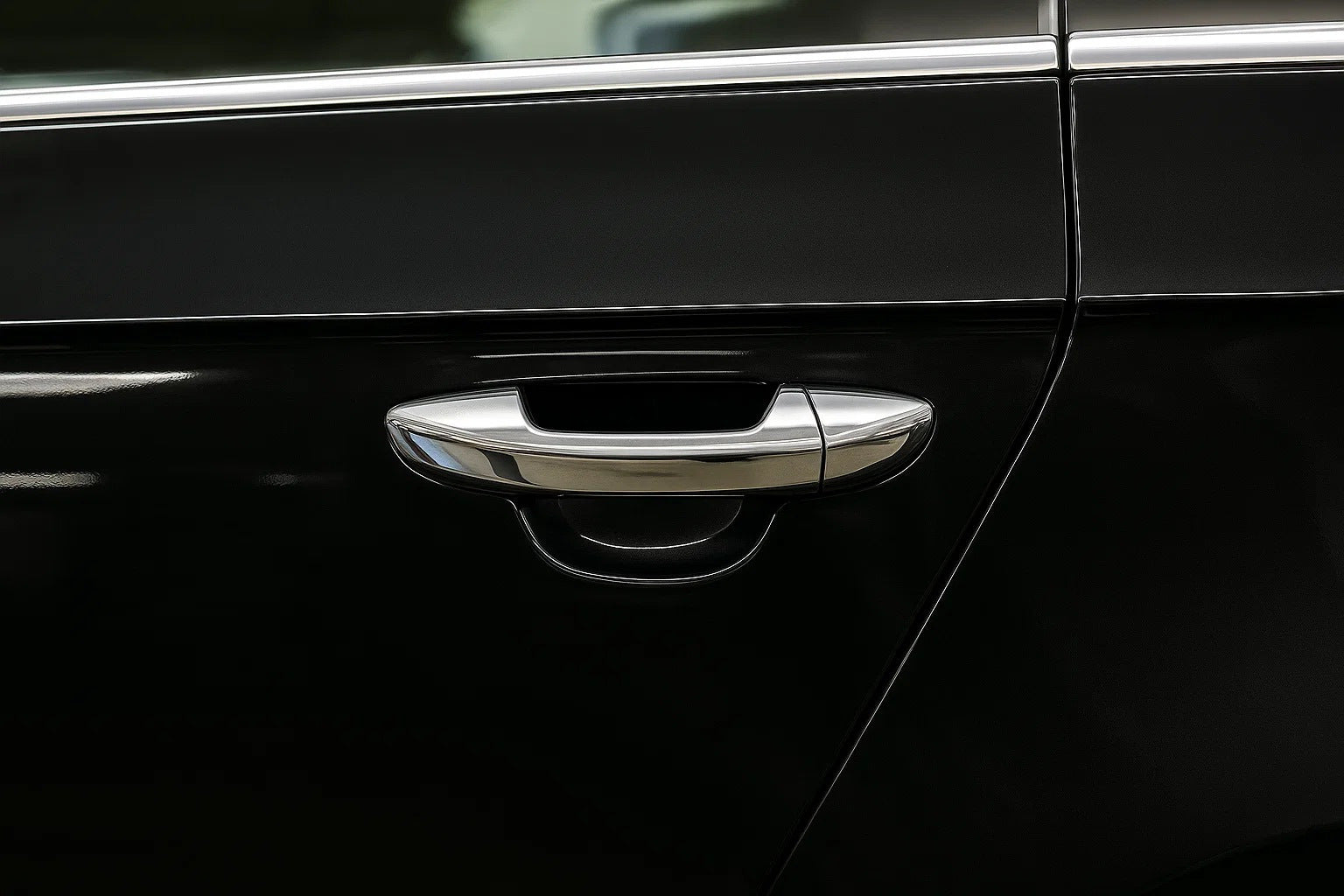 Chrome Door Handle Covers (4 pcs, Stainless Steel) for Volkswagen Passat B6 2006-2012 - image 1