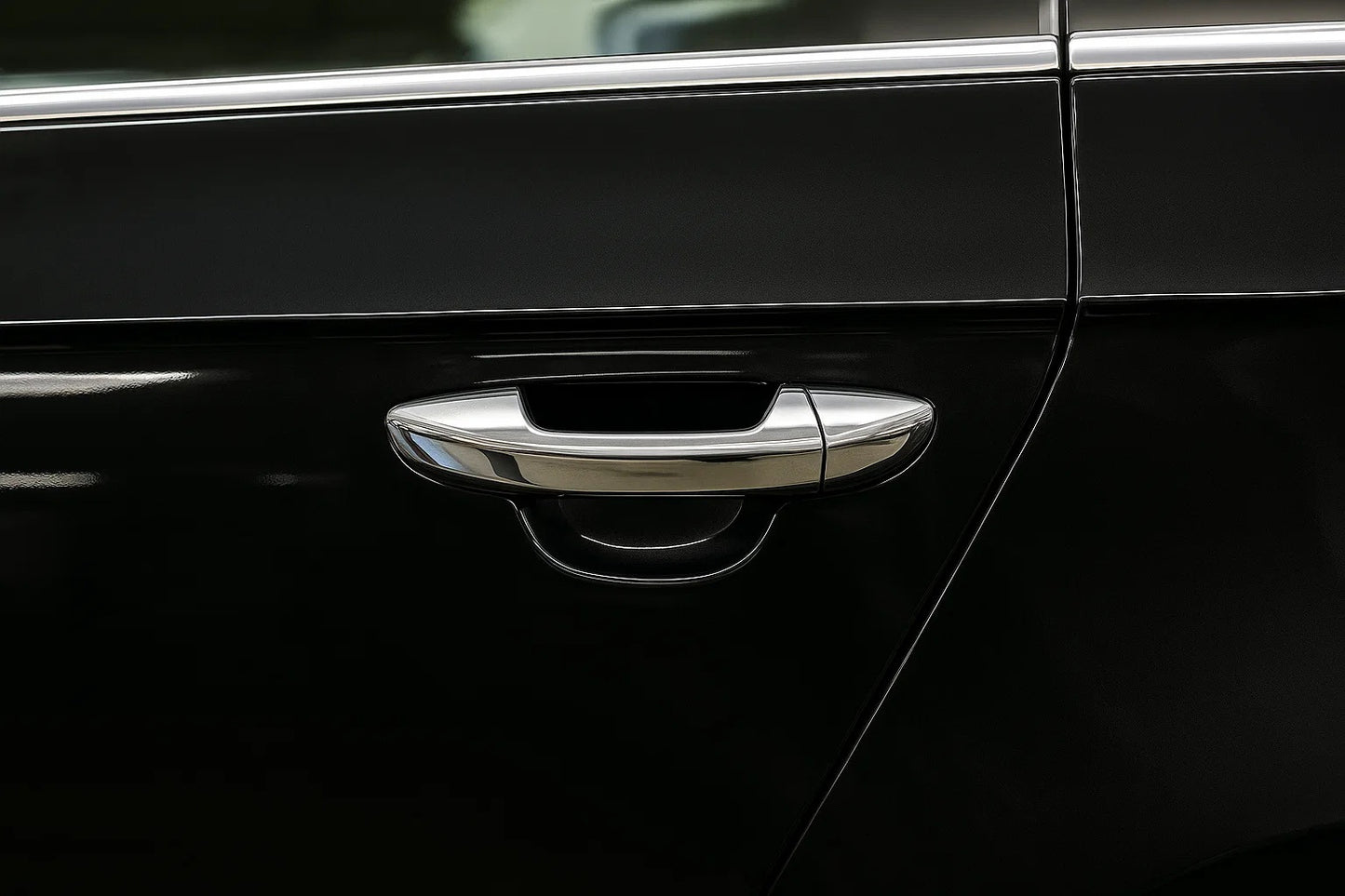 Chrome Door Handle Covers (4 pcs, Stainless Steel) for Volkswagen Passat B6 2006-2012 - image 1