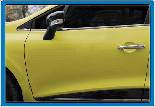 Covers for HB door handles (4 pcs., stainless steel) for Renault Clio IV 2012-2019 - image 2
