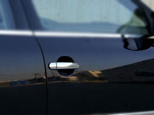 Covers for handles (4 pcs., stainless steel) for Audi A2 1999-2005 - Reelken Auto