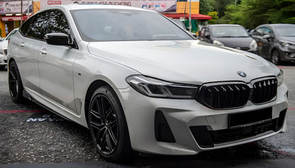 M-Look Kidney Grilles (2020-2023, Gloss Black) for BMW 6 Series G32 2017- - image 1