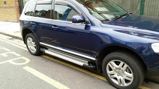 Side Steps Allmond Grey (2 pcs, Aluminum) for Volkswagen Touareg 2002-2010 - image 2