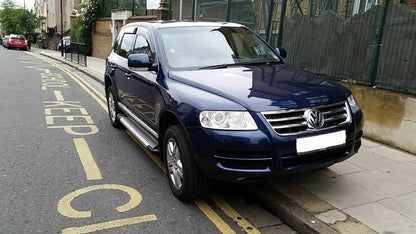 Side Steps Allmond Grey (2 pcs, Aluminum) for Volkswagen Touareg 2002-2010 - image 3