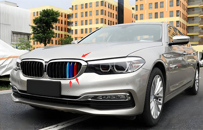 Kidney Grilles 1 Bar (2017-2020, M-Color with Chrome Trim) for BMW 5 Series G30/G31 2017-2023 - image 3