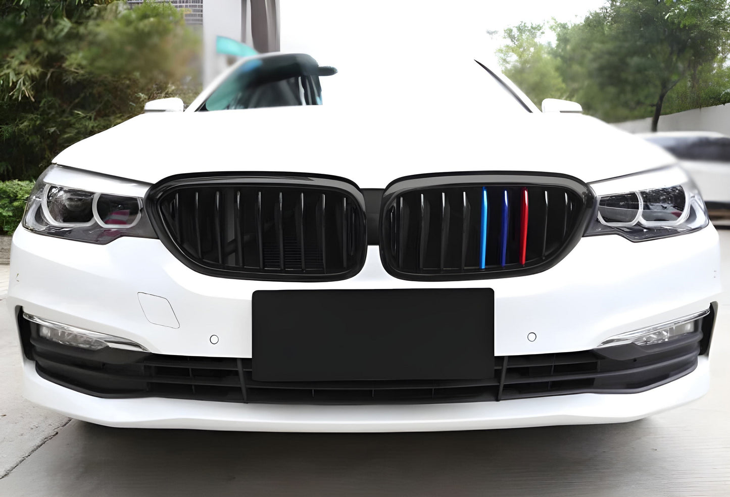 Kidney Grilles 1 Bar (2017-2020, M-Color) for BMW 5 Series G30/G31 2017-2023 - image 3