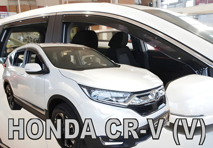 In-Channel Wind Deflectors Niken Luxury (4 pcs) for Honda CRV 2017-2022 - image 1