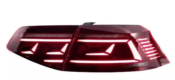 Rear LED Tail Lights Design 2019+ (SD, for 2014-2018, 2 pcs) for Volkswagen Passat B8 2015-2023 - image 2