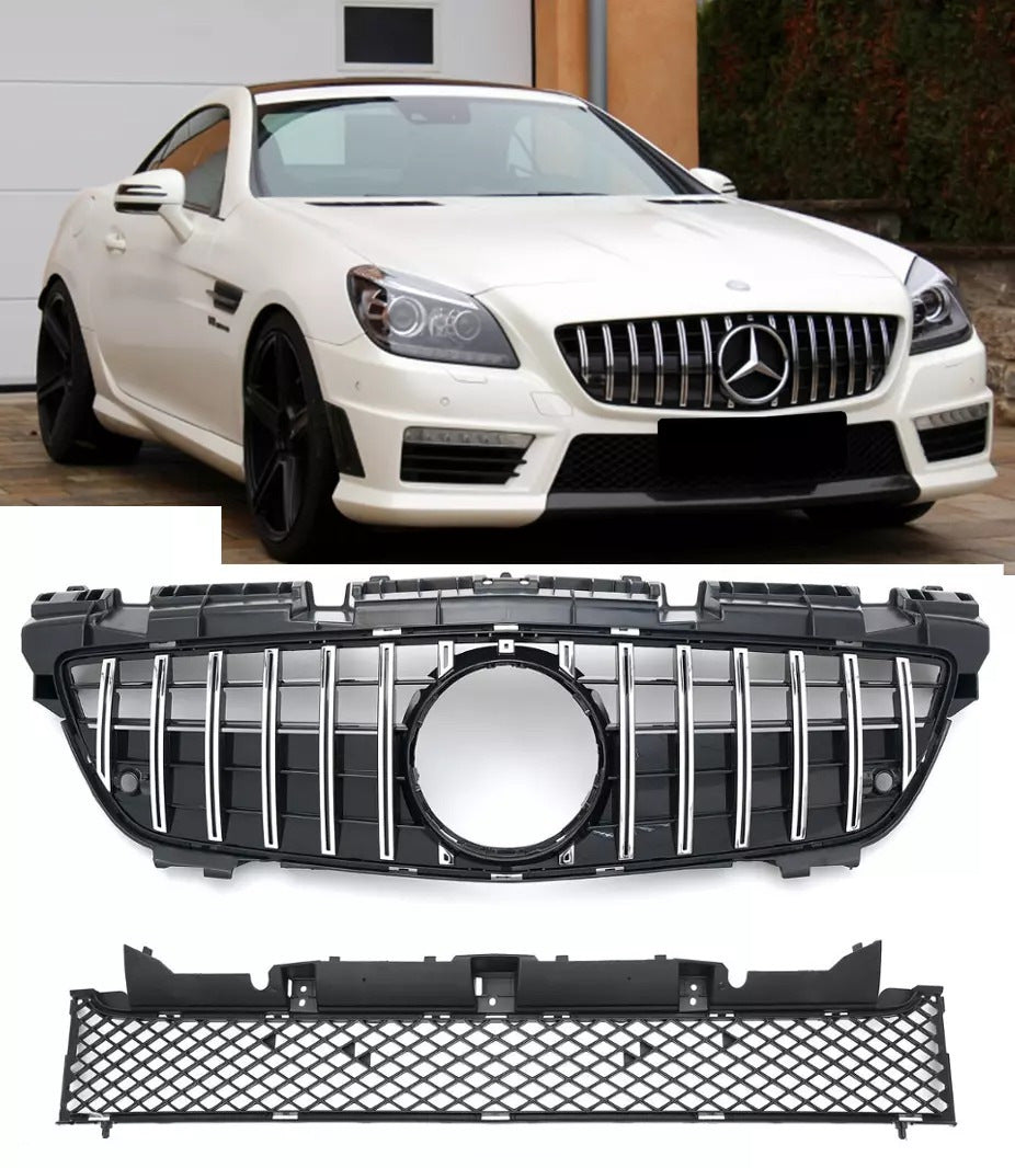 Front Grille GT Panamericana for Mercedes SLK R172 2011-2016 - image 3