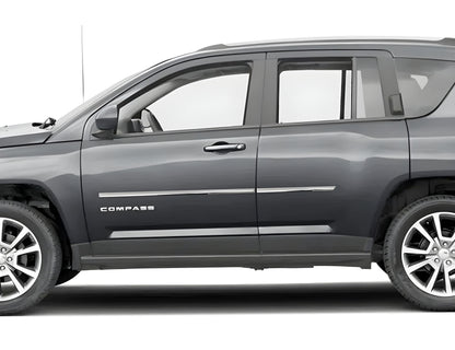 Door Mouldings OmsaLine Stainless Steel for Jeep Compass 2006-2016 - image 1