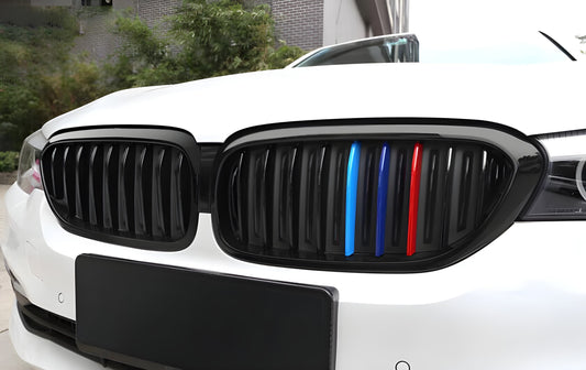 Kidney Grilles 1 Bar (2017-2020, M-Color) for BMW 5 Series G30/G31 2017-2023 - image 1