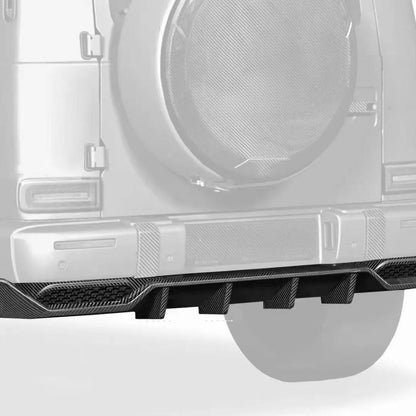 Rear Bumper Diffuser V2 for G63 AMG, Carbon for Mercedes G сlass W463 2018-2024 - image 6
