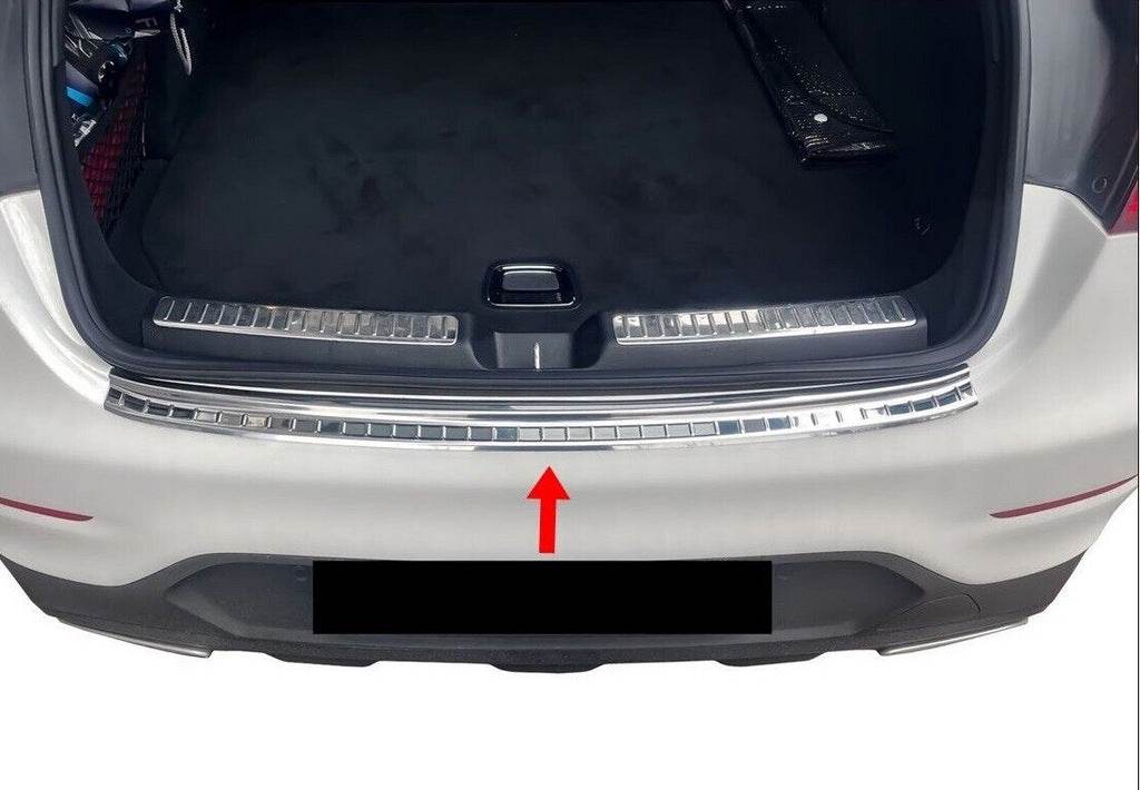 Cover on the rear bumper Carmos (stainless steel) for Mercedes GLC coupe C253 - Reelken Auto