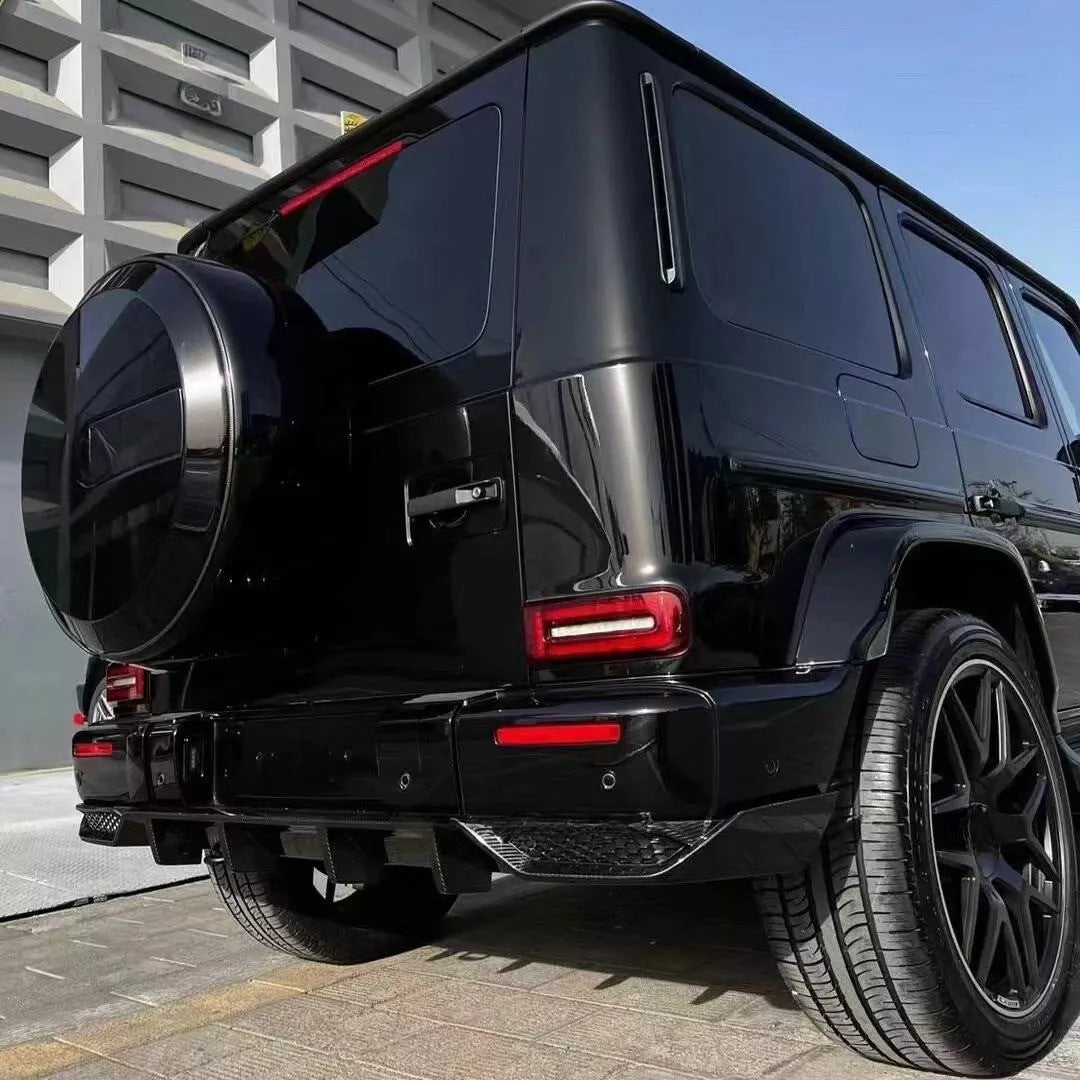 Rear Bumper Diffuser V2 for G63 AMG, Carbon for Mercedes G сlass W463 2018-2024 - image 4