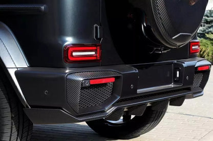 Rear Bumper Diffuser V2 for G63 AMG, Carbon for Mercedes G сlass W463 2018-2024 - image 3