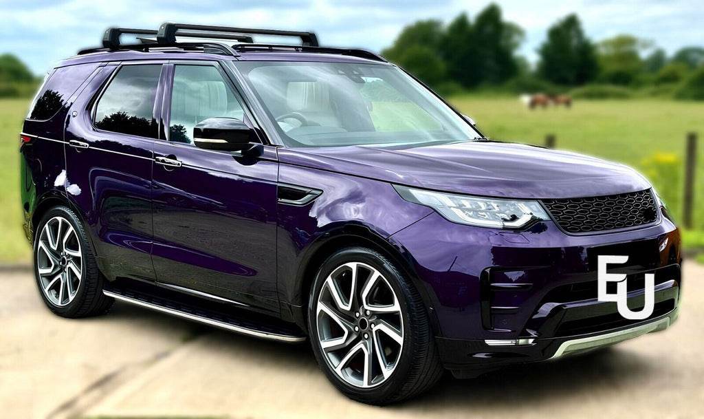 Crossed on rails (Black, 2 pcs.) for Land Rover Discovery V - Reelken Auto