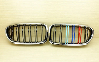 Kidneys M-Look (M-Color with Chrome Trim) for BMW 5 Series F10/F11 2010–2016 - image 2