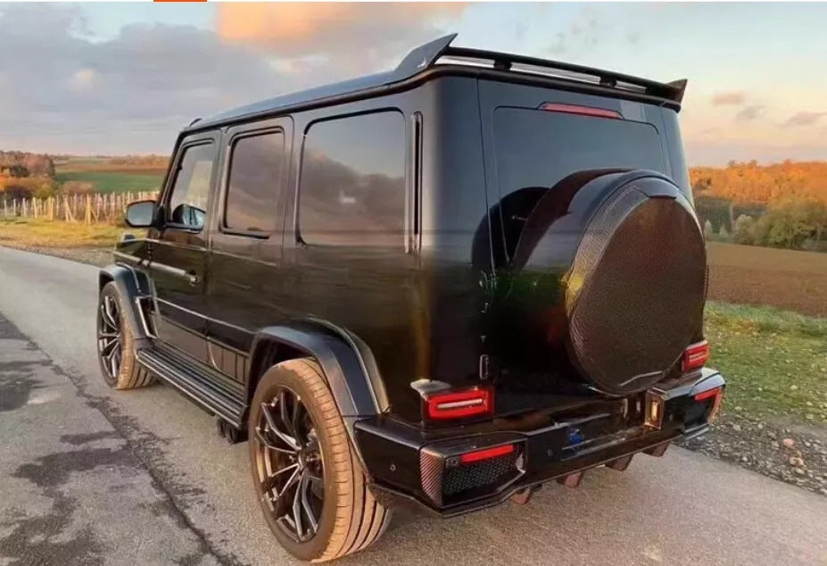 Rear Bumper Diffuser V2 for G63 AMG, Carbon for Mercedes G сlass W463 2018-2024 - image 1