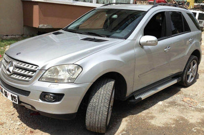 Side sills Allmond Grey (2 EA., alum.) for Mercedes ML W164 - Reelken Auto