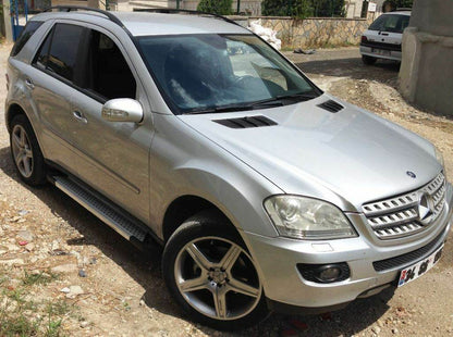 Side sills Allmond Grey (2 EA., alum.) for Mercedes ML W164 - Reelken Auto