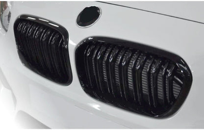 M-Look Kidney Grilles (2015-2019, Gloss Black) for BMW 1 Series F20/F21 2011-2019 - image 1