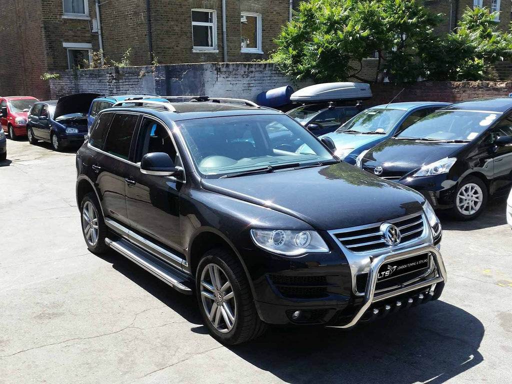 Side sills Allmond Grey (2-piece pack) for Volkswagen Touareg 2002-2010 - Reelken Auto