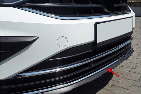Front bumper cover 2020+ (stainless steel) for Volkswagen Tiguan 2016-2023 - Reelken Auto