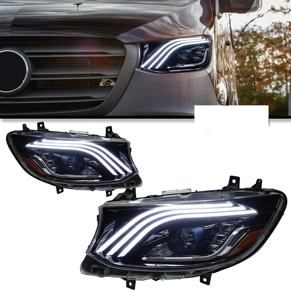 Front headlights Maybach (2 pcs) for Mercedes Sprinter W907/W910 2018- - image 3